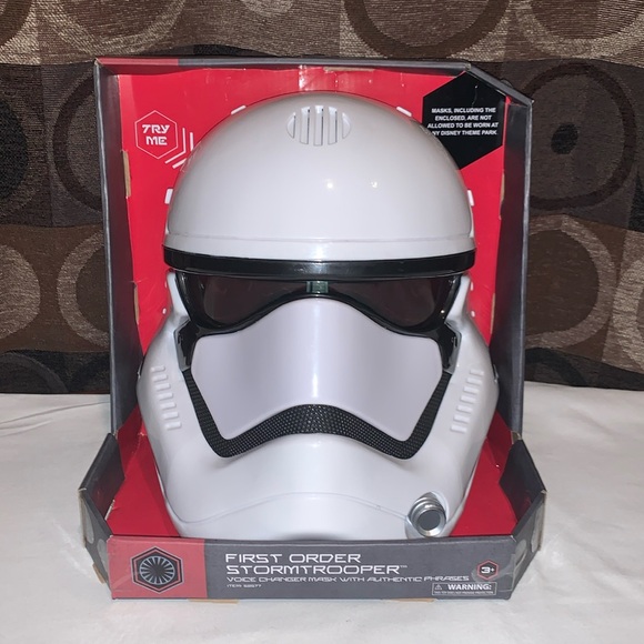 DISNEYPARKS STAR WARS GALAXY's EDGE FIRST ORDER STORMTROOPER TALKING MASK